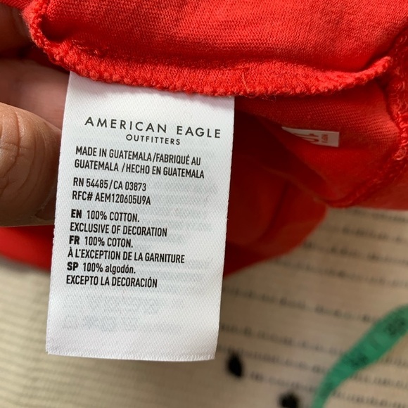 4/$30 AE Tailgate Coca-Cola Red Textured Shirt - Picture 7 of 8